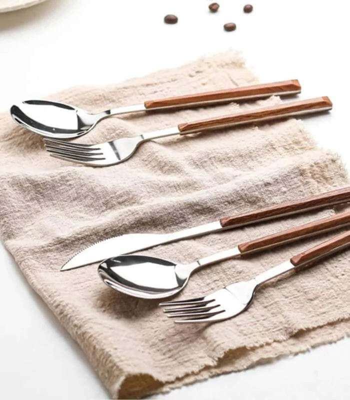 20 Pcs 304 Stainless Steel Cutlery Set Silver -  - #tag1#