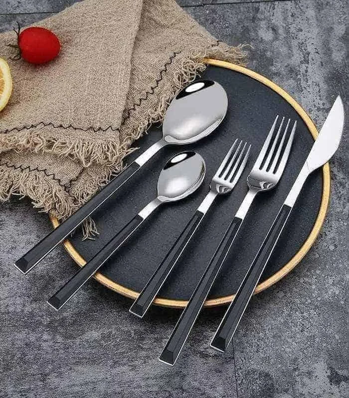 20 Pcs 304 Stainless Steel Cutlery Set Silver -  - #tag1#
