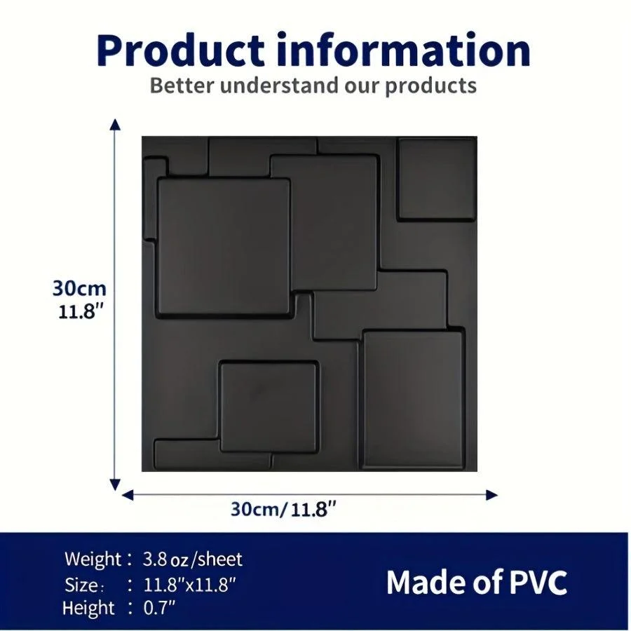 20pcs 3D Three-Dimensional Wall Panels, Waterproof Moisture-Proof Wall Panels, Easy To Clean And Free Cutting -  - #tag1#
