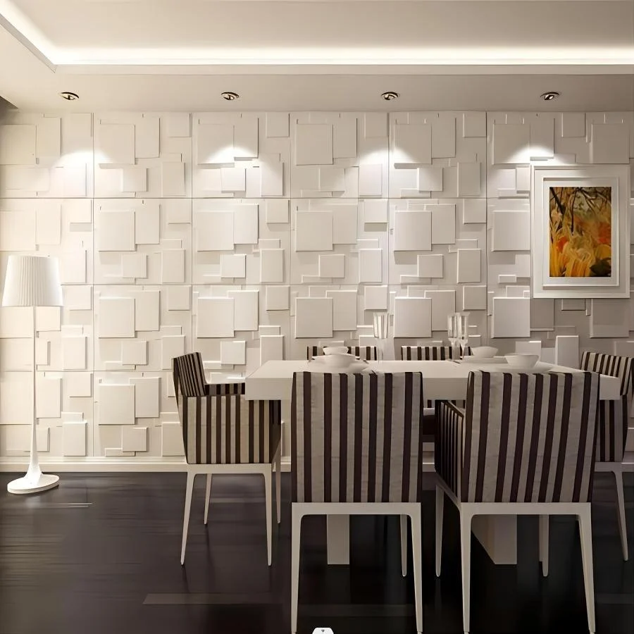 20pcs 3D Three-Dimensional Wall Panels, Waterproof Moisture-Proof Wall Panels, Easy To Clean And Free Cutting -  - #tag1#