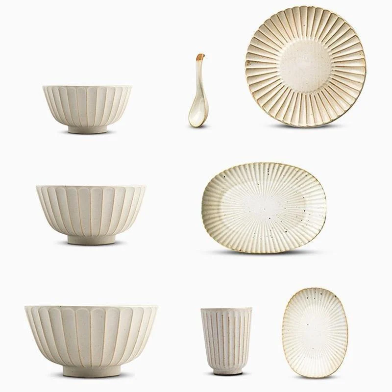 21 Piece Stoneware Dinnerware Set -  - #tag1#