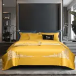 Homeko Royal Yellow Luxury Egyptian Cotton Bedding Set