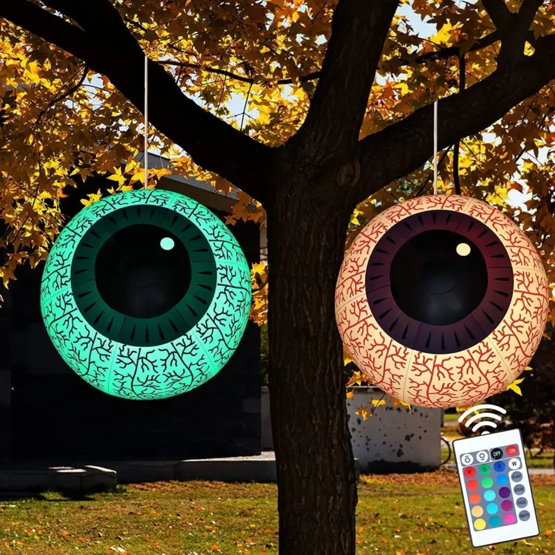 24 Inch Halloween Inflatable Ghost Eyeball Decor tag1
