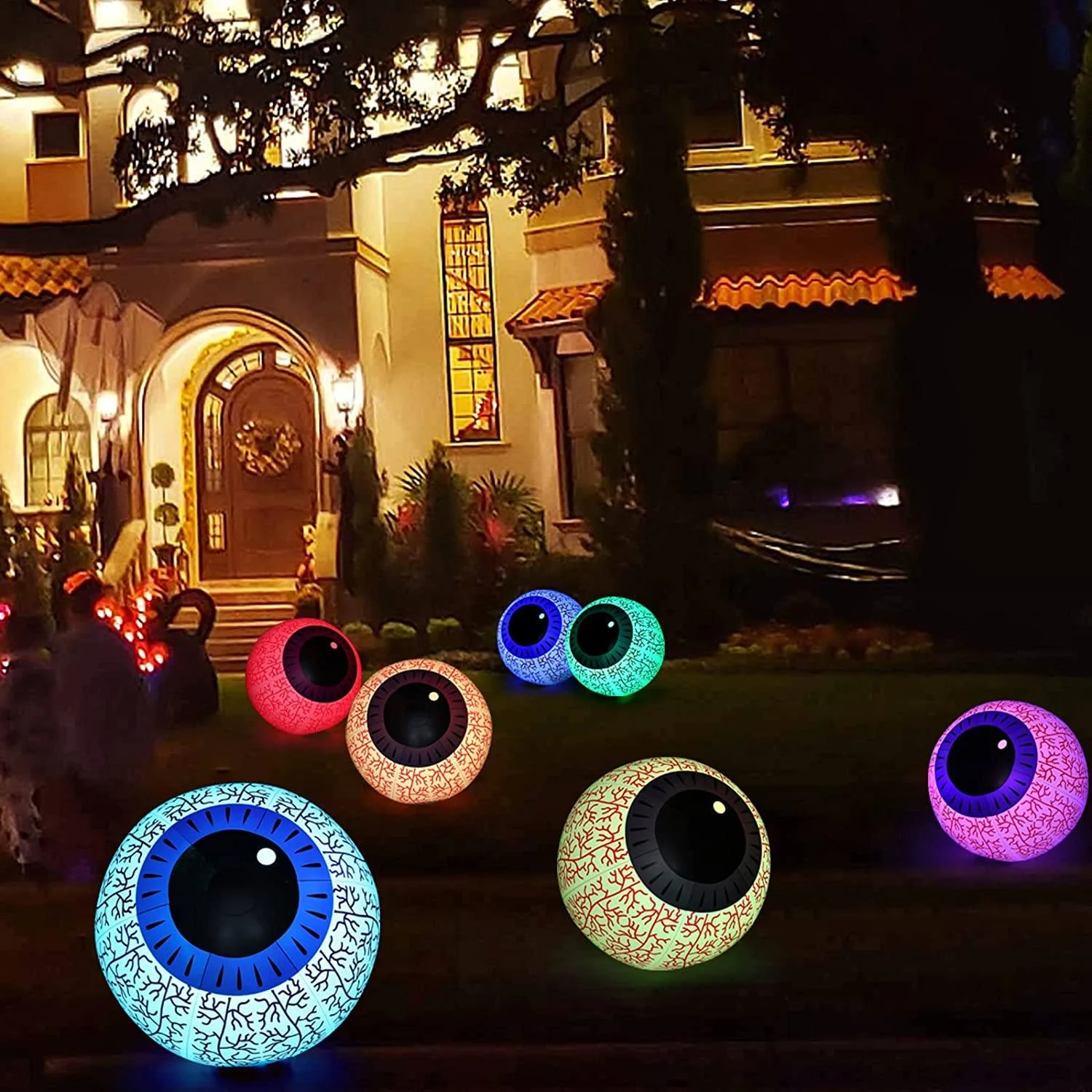 24-Inch Halloween Inflatable Ghost Eyeball Decor -  - #tag1#