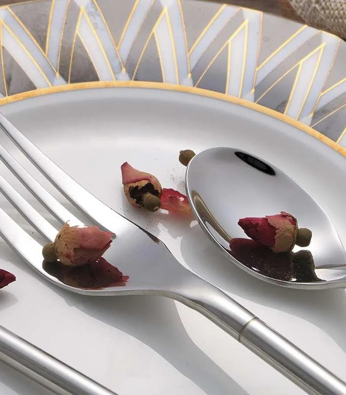 24 Pc Cutlery Set Dinnerware Set Stainless Steel Mirror Polished -  - #tag1#