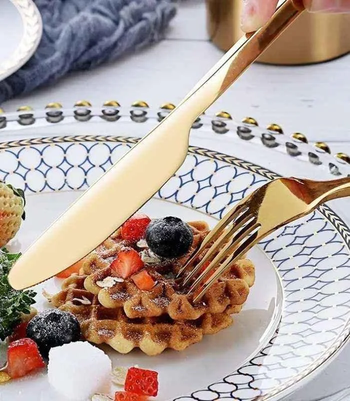 24 Pcs Cutlery Set Boston Contemporary 18/10 Stainless Steel Set for 6 -  - #tag1#