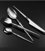 24 Pcs Cutlery Set Lexi 18 10 Stainless Steel Flatware tag1