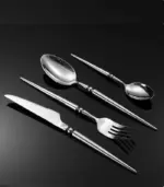 24 Pcs Cutlery Set Lexi 18 10 Stainless Steel Flatware tag1