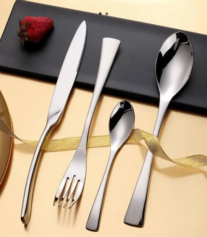 24 Pcs Cutlery Set New York Stainless Steel Flatware 18/8 -  - #tag1#