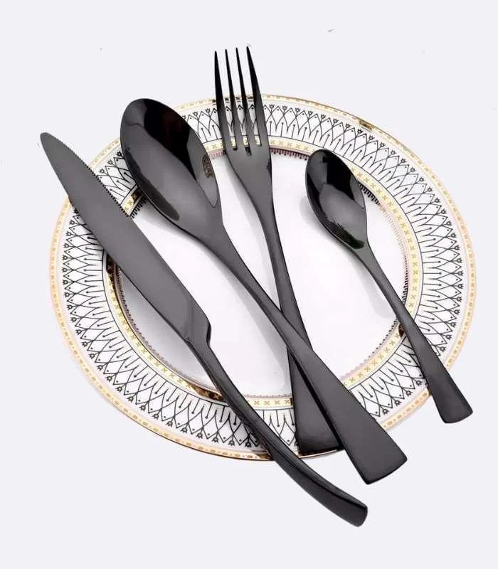 24 Pcs Cutlery Set New York Stainless Steel Flatware 18/8 -  - #tag1#