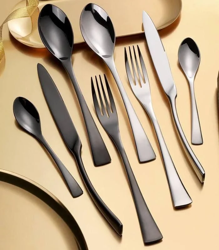 24 Pcs Cutlery Set New York Stainless Steel Flatware 18/8 -  - #tag1#