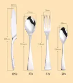 24 Pcs Cutlery Set New York Stainless Steel Flatware 18 8 tag1