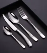 24 Pcs Cutlery Set Premium Stainless Steel Mirror Polished Silver tag1