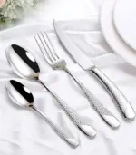 24 Pcs Cutlery Set Premium Stainless Steel Mirror Polished Silver tag1
