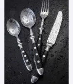 24_Pcs_Cutlery_Set_Winchester_Crest_Resin_and_18-10_Stainless_Steel_Set_for_6_Black_-_-_tag1_-4117468 24 Pcs Cutlery Set Winchester Crest Resin and 18 10 Stainless Steel Set for 6 Black tag1