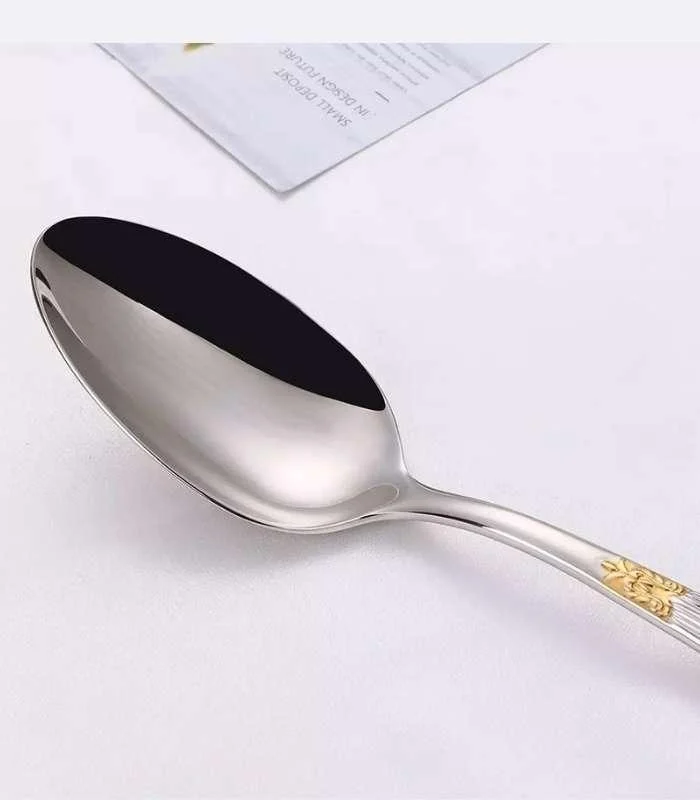 24 Pcs Raffaello Flatware Cutlery Set Silver & Gold -  - #tag1#