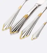 24 Pcs Raffaello Flatware Cutlery Set Silver Gold tag1