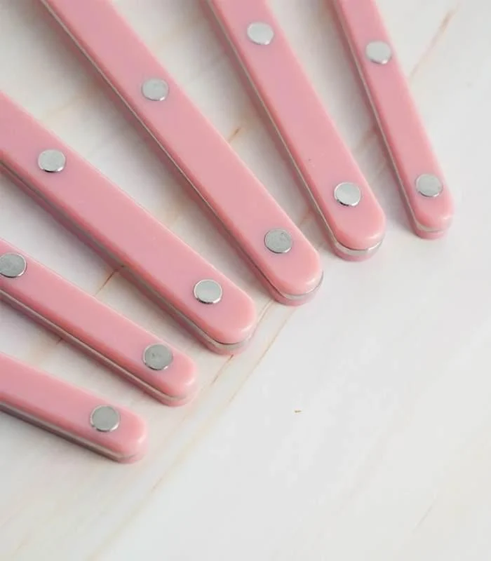 24 Pcs Set Pink European-Inspired Cutlery Set 18/10 Stainless Steel -  - #tag1#