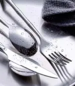 24 Pcs Stainless Steel Cutlery Set for 6 Bamboo Handle Style tag1