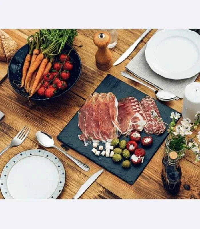 24 pc Cutlery Set Premium Stainless Steel Hummered Handle Gold -  - #tag1#