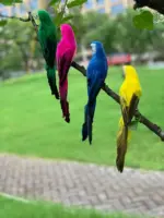 25 35cm Simulation Parrot Garden Decoration Creative Lawn Figurine Ornament Animal Bird Outdoor Garden Party Prop a8431f2c 839f 4aaa b7af 29ac60d45dc4