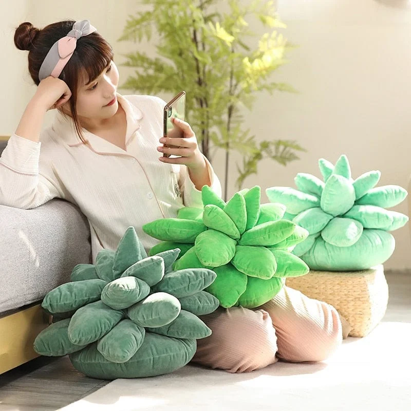 25 45cm Lifelike Succulent Plants Plush Stuffed Toys Soft Doll Creative Potted Flowers Pillow Chair Cushion Aac35b5f D2ed 46e6 Bb9a Bd924409e98b