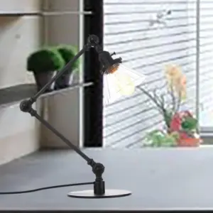 LumiClear - Kegele Clear Glass Table Lamp Elegabel
