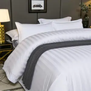 Homeko Hotel Stripe Bedding Set