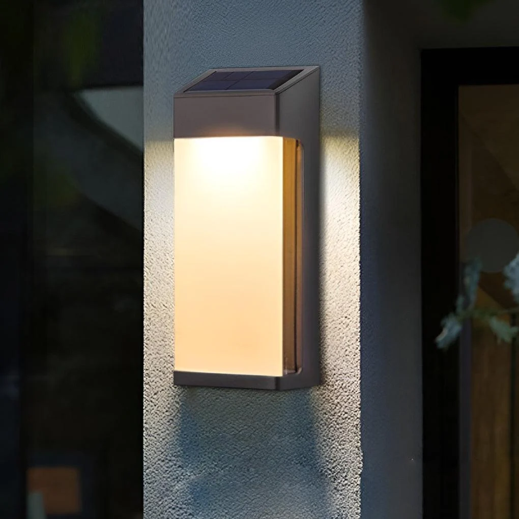 2Pcs Rectangular LED Solar Waterproof Wall Lights -  - #tag1#