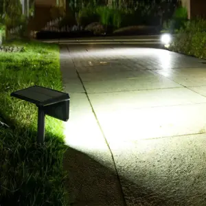 Waterproof IP65 LED Black Modern Solar Lamps Outdoor Lighting