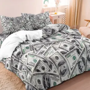 StyleKids - Duvet Cover Kids Rich Dollars Bedding Set Children's Room Teen