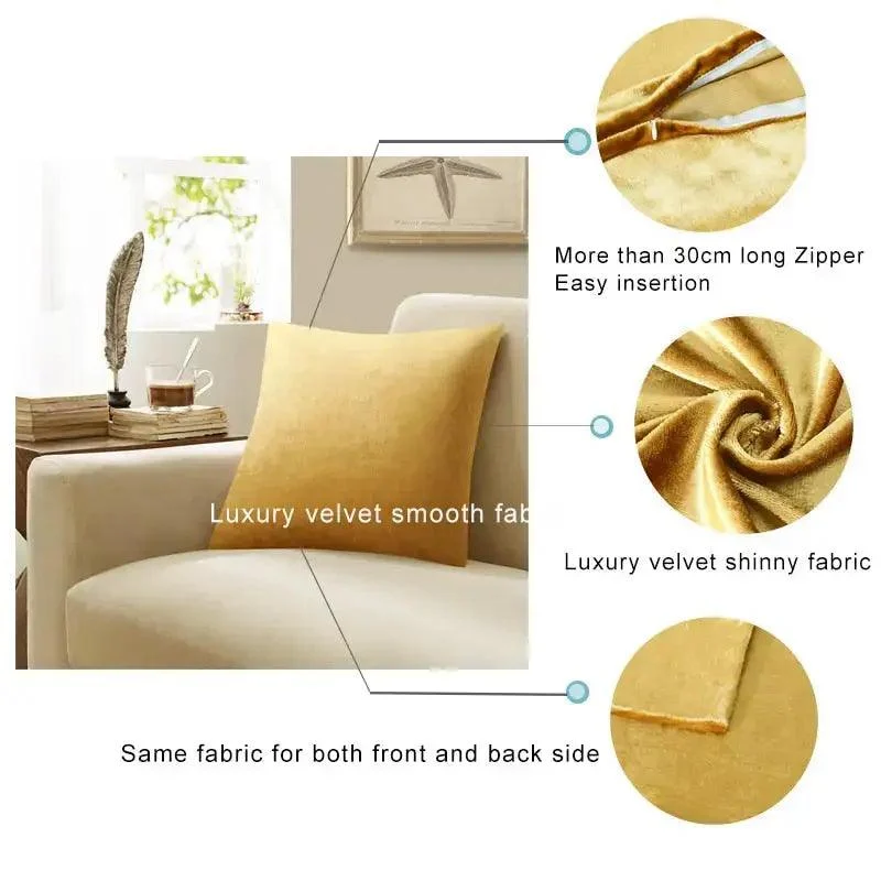 2 Pack Glowing Velvet Cushion Covers -  - #tag1#