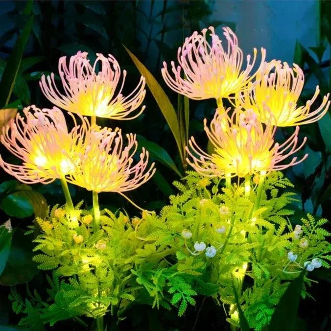 2 Packs - Solar Glowing Outdoor Flowers -  - #tag1#
