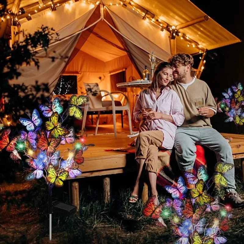 2 Packs Solar Outdoor Butterfly Lights -  - #tag1#