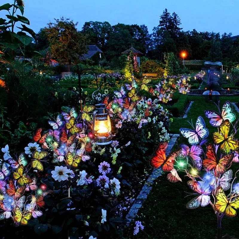 2 Packs Solar Outdoor Butterfly Lights -  - #tag1#