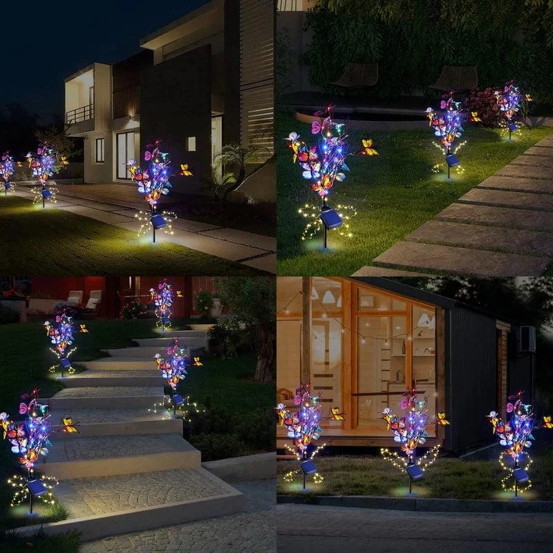 2 Packs Solar Outdoor Butterfly Lights -  - #tag1#