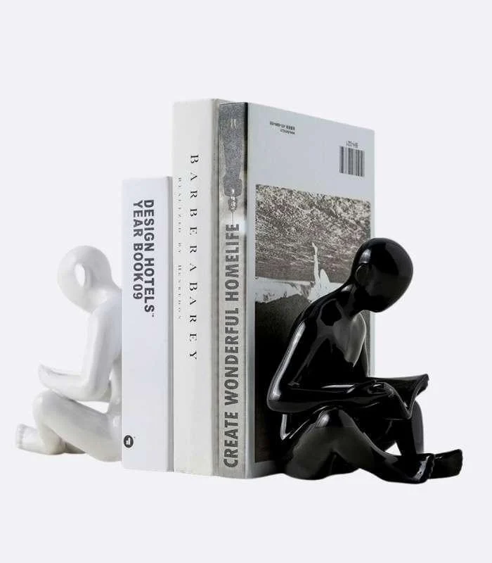 2 Pcs Set Creative Reader Bookends Ceramic 17.5 cm -  - #tag1#