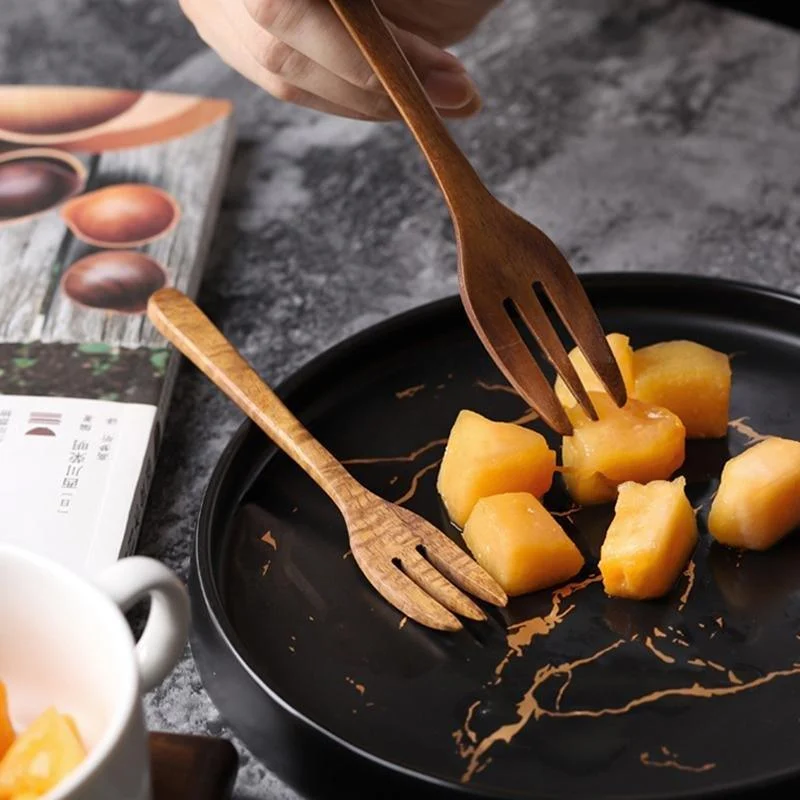 2 Piece Set Burlywood Kitchen Spoons and Forks -  - #tag1#
