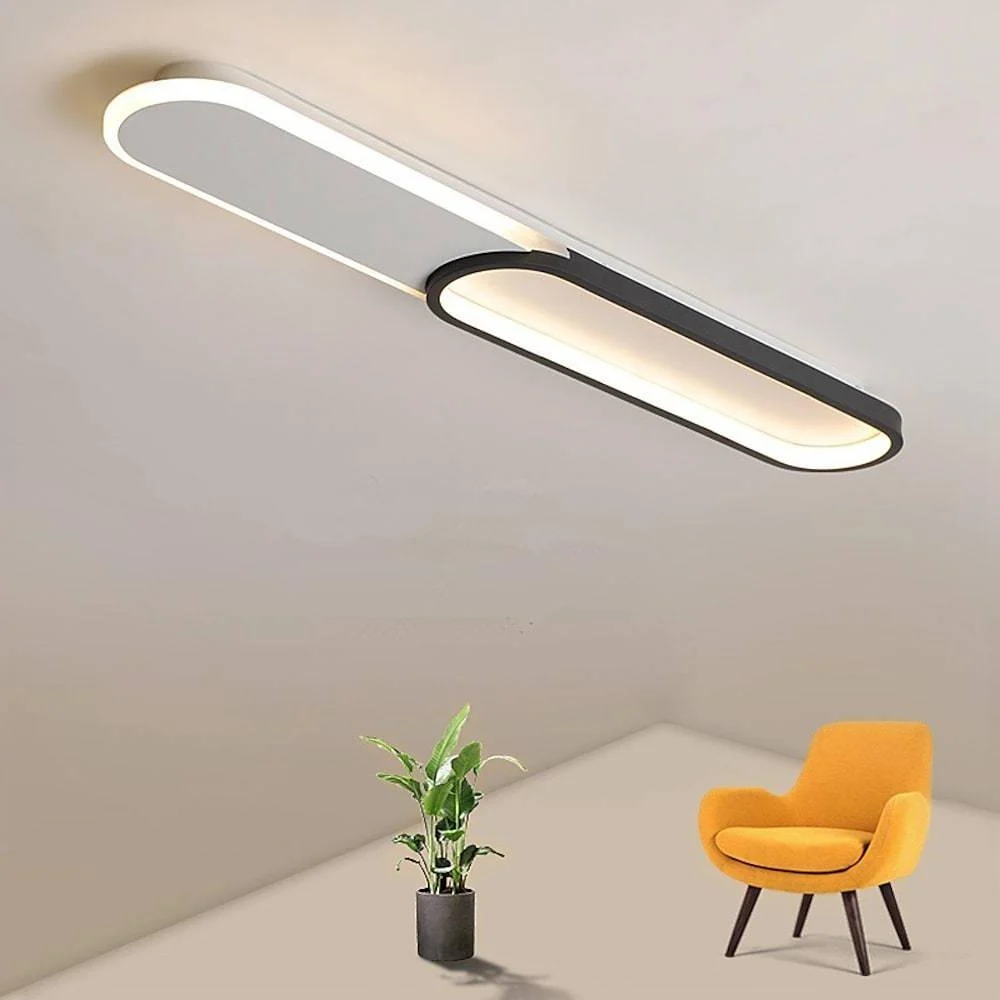 2 Rectangle Flush Mount Ceiling Light Minimalist LED Light -  - #tag1#