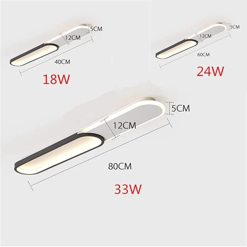 2 Rectangle Flush Mount Ceiling Light Minimalist LED Light -  - #tag1#