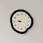 2 Styles Abstract Distorted Pendulum Silent Wall Clock
