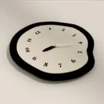 2 Styles Abstract Distorted Pendulum Silent Wall Clock