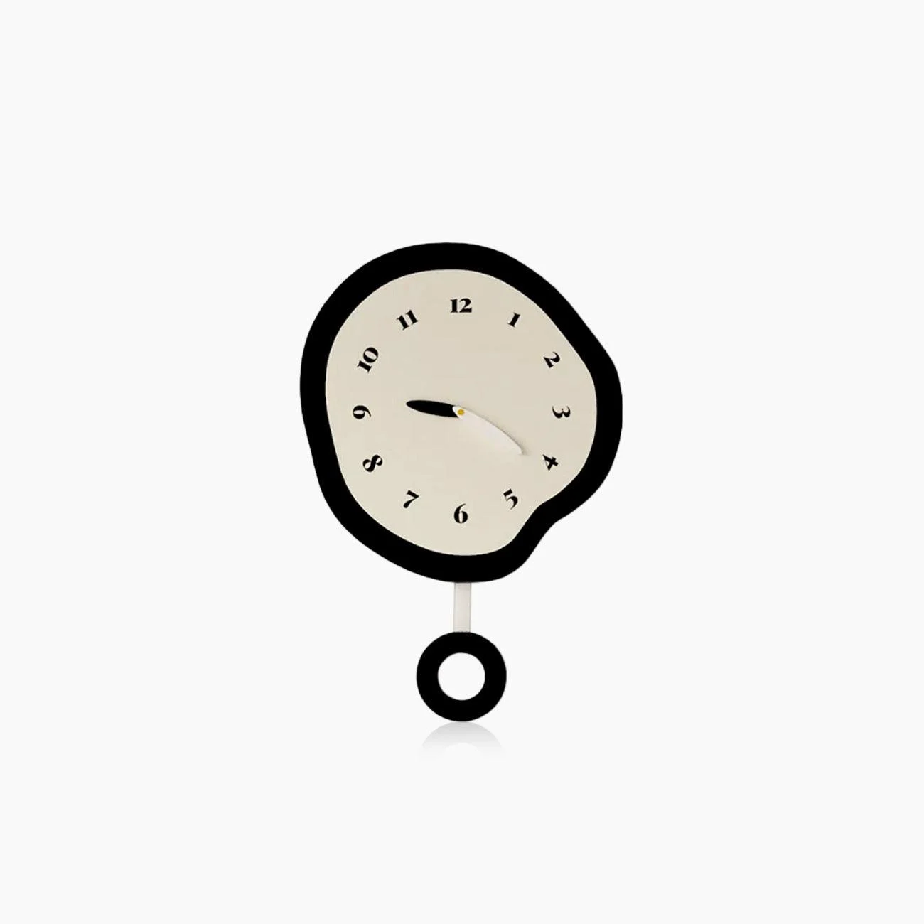 2 Styles Abstract Distorted Pendulum Silent Wall Clock -