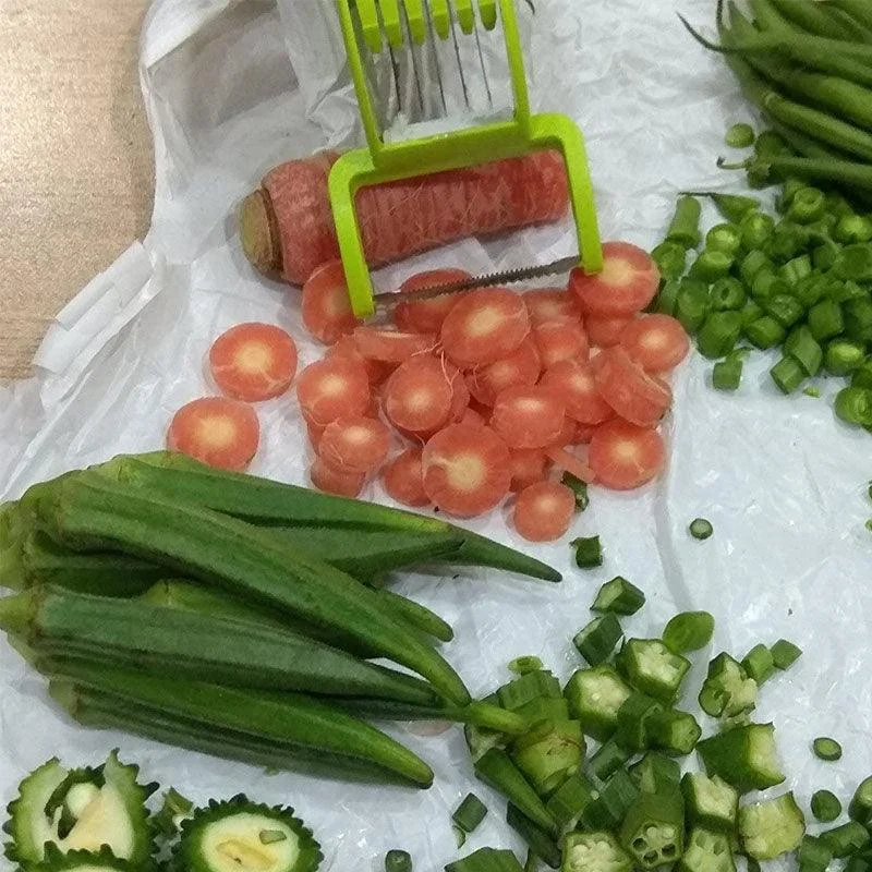2 in 1 Vegetable Cutter with Peeler -  - #tag1#
