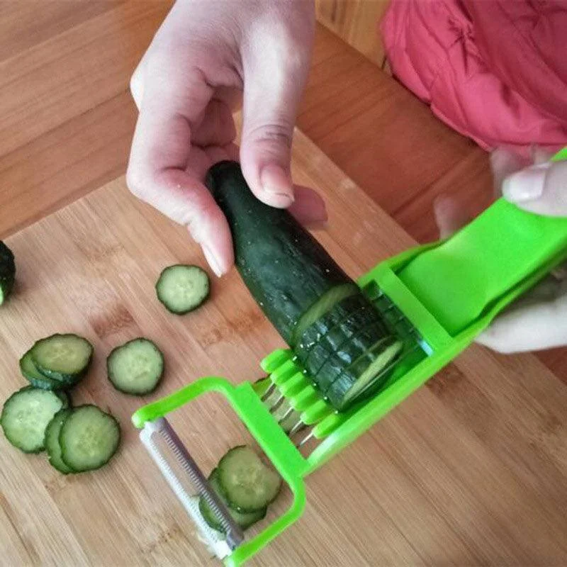 2 in 1 Vegetable Cutter with Peeler -  - #tag1#