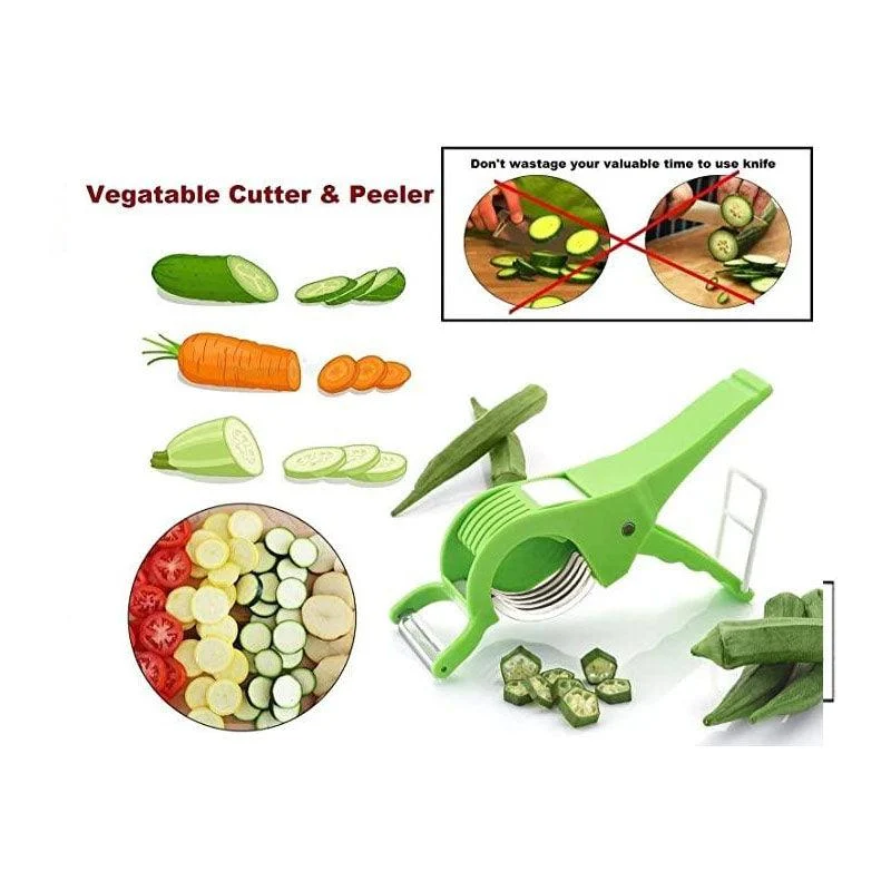 2 in 1 Vegetable Cutter with Peeler -  - #tag1#