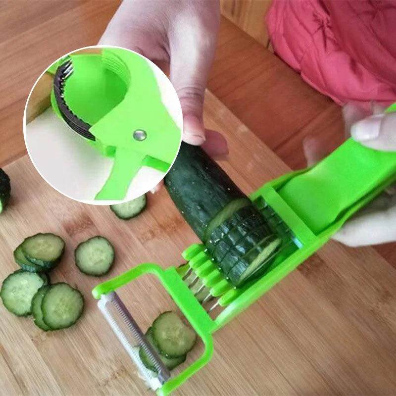 2 in 1 Vegetable Cutter with Peeler -  - #tag1#