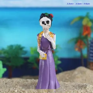 Zombie Skull Couple Halloween Decoration Resin Crafts