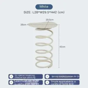Fun & Functional Spiral Spring Low Stool
