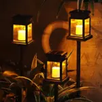 2pcs 4Pcs Solar Candle Lantern IP44 Waterproof Hanging Retro LED Candle Light Outdoor with Hook and a2dd45d9 6287 4c81 95bc e4144fae1d17